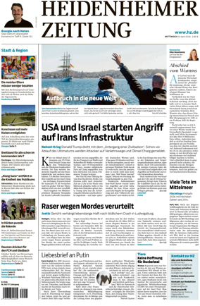 Cover of Heidenheimer Zeitung