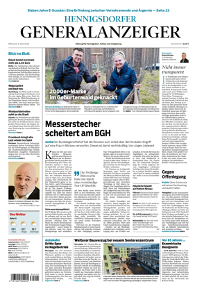 Cover of Hennigsdorfer Generalanzeiger