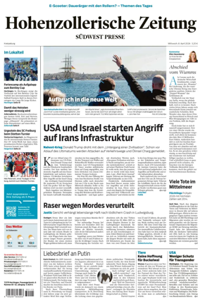 Cover of Hohenzollerische Zeitung