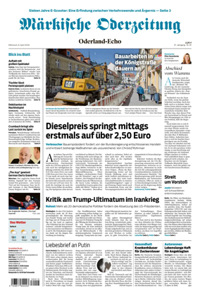 Cover of Markische Oderzeitung Oderland-Echo