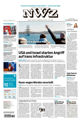 Cover of NWZ – Neue Wurttembergische Zeitung