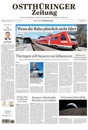 Cover of Ostthuringer Zeitung (Saale-Holzland-Kreis)