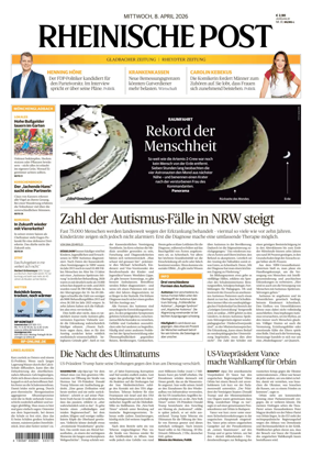 Cover of Rheinische Post - Monchengladbach and Korschenbroich