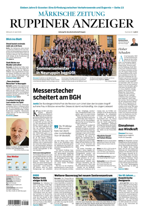Cover of Ruppiner Anzeiger