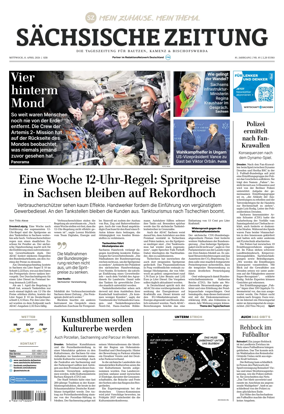 Cover of Sachsische Zeitung (Bautzen Kamenz & Bischofswerda)