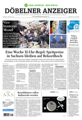 Cover of Sachsische Zeitung (Dobeln)