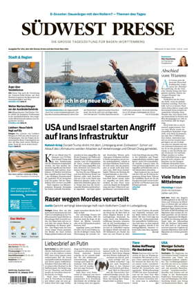 Cover of Sudwest Presse