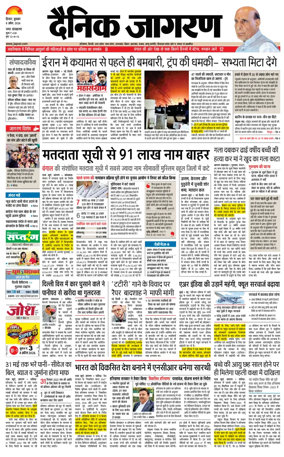 Cover of Dainik Jagran Hisar