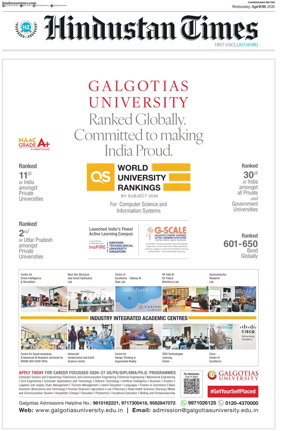 Cover of Hindustan Times (Amritsar)