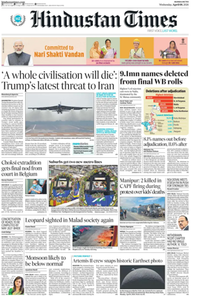 Cover of Hindustan Times ST (Mumbai)