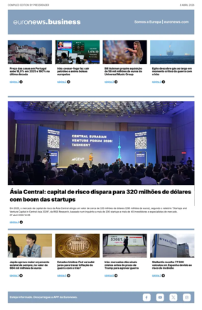Cover of Euronews Business (Portuguese)