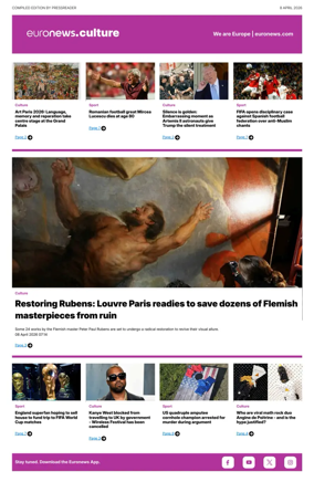 Cover of Euronews Culture and Sport Compiled Edition