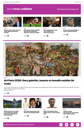 Cover of Euronews Culture and Sport (Turkish) Compiled Edition