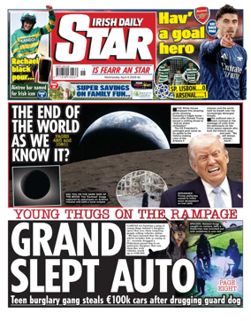 Cover of Irish Daily Star
