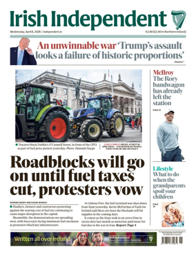 Cover of Irish Independent