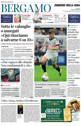 Cover of Corriere della Sera (Bergamo)
