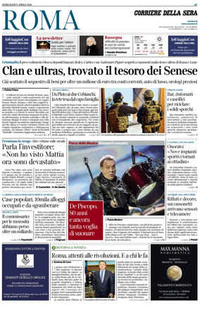 Cover of Corriere della Sera (Roma)