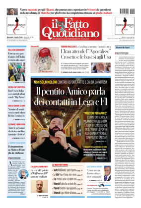Cover of Il Fatto Quotidiano