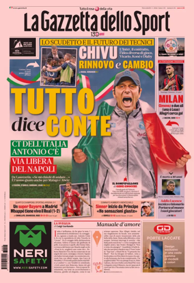 Cover of La Gazzetta dello Sport - Napoli