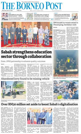 Cover of The Borneo Post (Sabah)