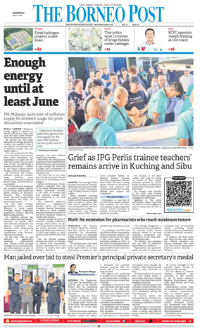 Cover of The Borneo Post (Sarawak)