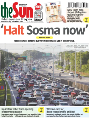 Cover of The Sun (Malaysia)