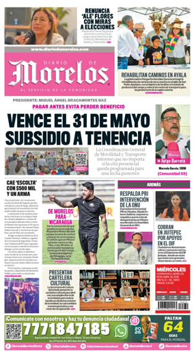 Cover of Diario de Morelos