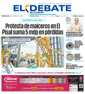 Cover of El Debate de Culiacan