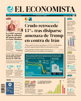 Cover of El Economista (Mexico)