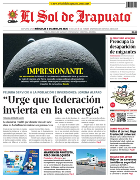 Cover of El Sol de Irapuato