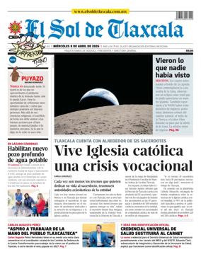 Cover of El Sol de Tlaxcala