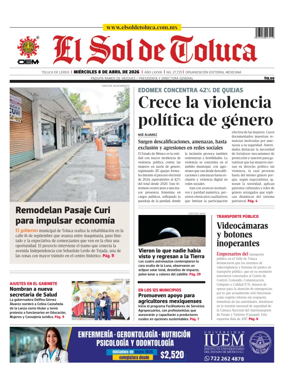 Cover of El Sol de Toluca