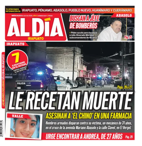 Cover of Periodico Al Dia (Irapuato)