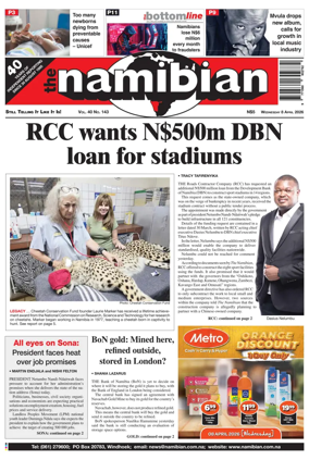 Cover of The Namibian