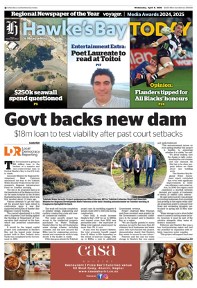 Cover of Hawke's Bay Today