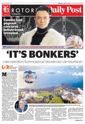 Cover of Rotorua Daily Post