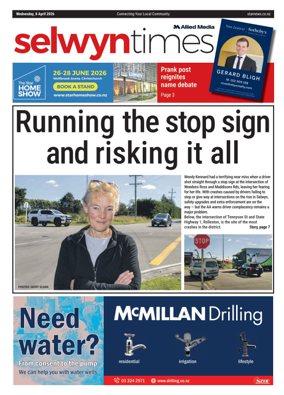 Cover of Selwyn Times