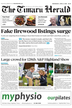 Cover of The Timaru Herald