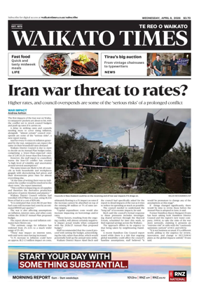 Cover of Waikato Times