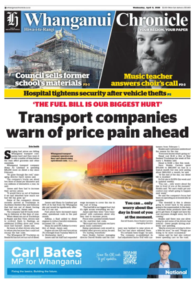 Cover of Whanganui Chronicle