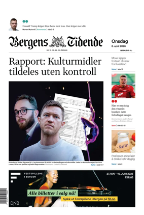 Cover of Bergens Tidende