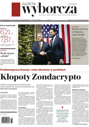 Cover of Gazeta Wyborcza