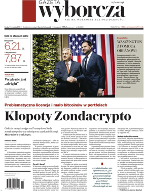 Cover of Gazeta Wyborcza Stoleczna
