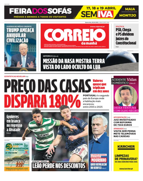 Cover of Correio da Manha