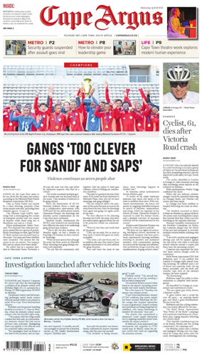 Cover of Cape Argus (PM Edition)
