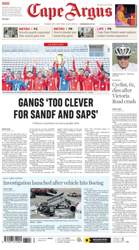 Cover of Cape Argus