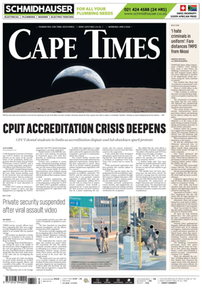 Cover of Cape Times