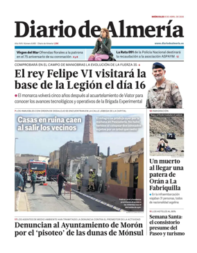 Cover of Diario de Almeria