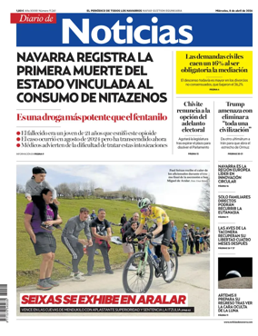 Cover of Diario de Noticias (Spain)