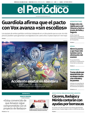 Cover of El Periodico Extremadura